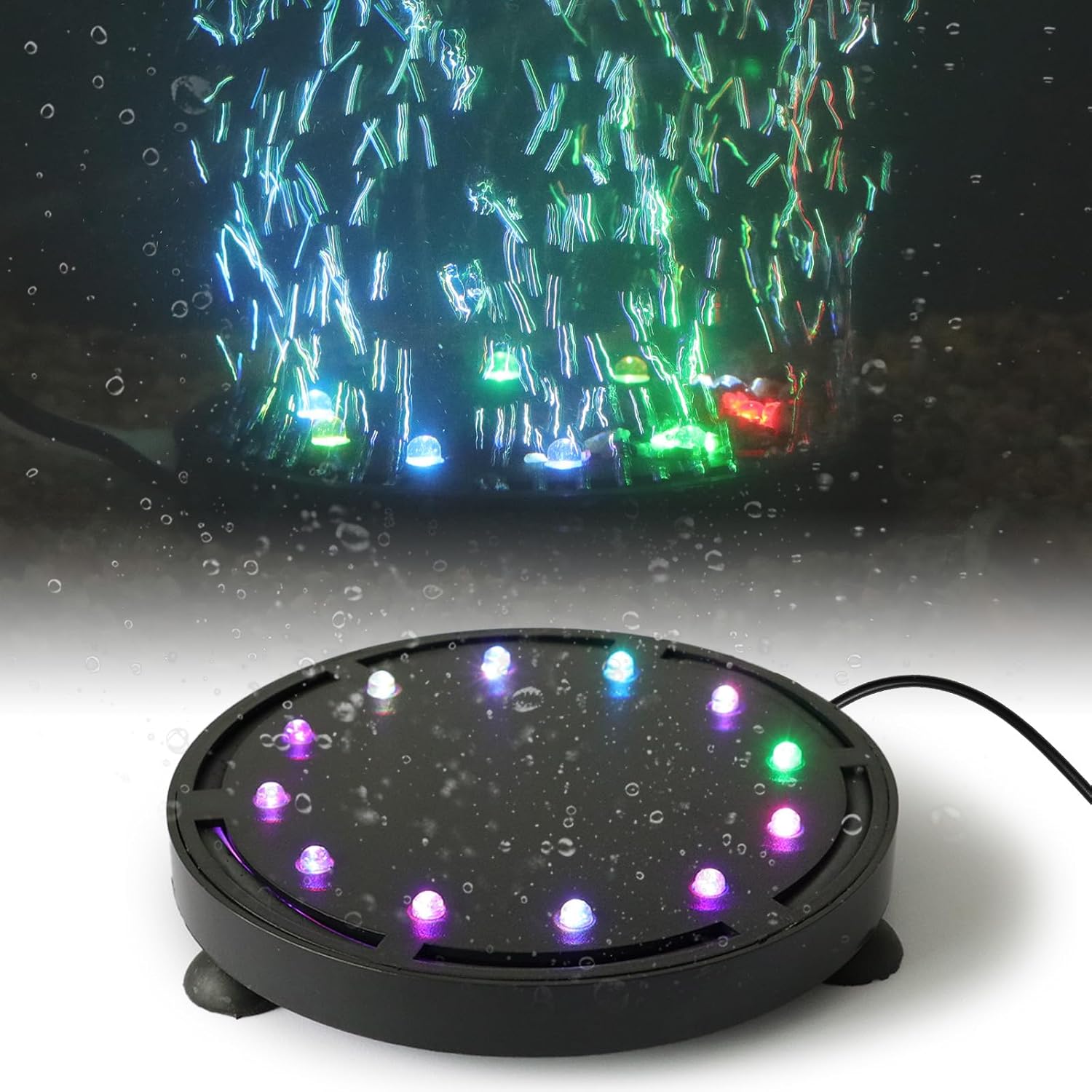 수족관 버블 조명 9/12 LED, 어항용 수중 에어  - Air Stone Diffuser 리뷰 및 가격