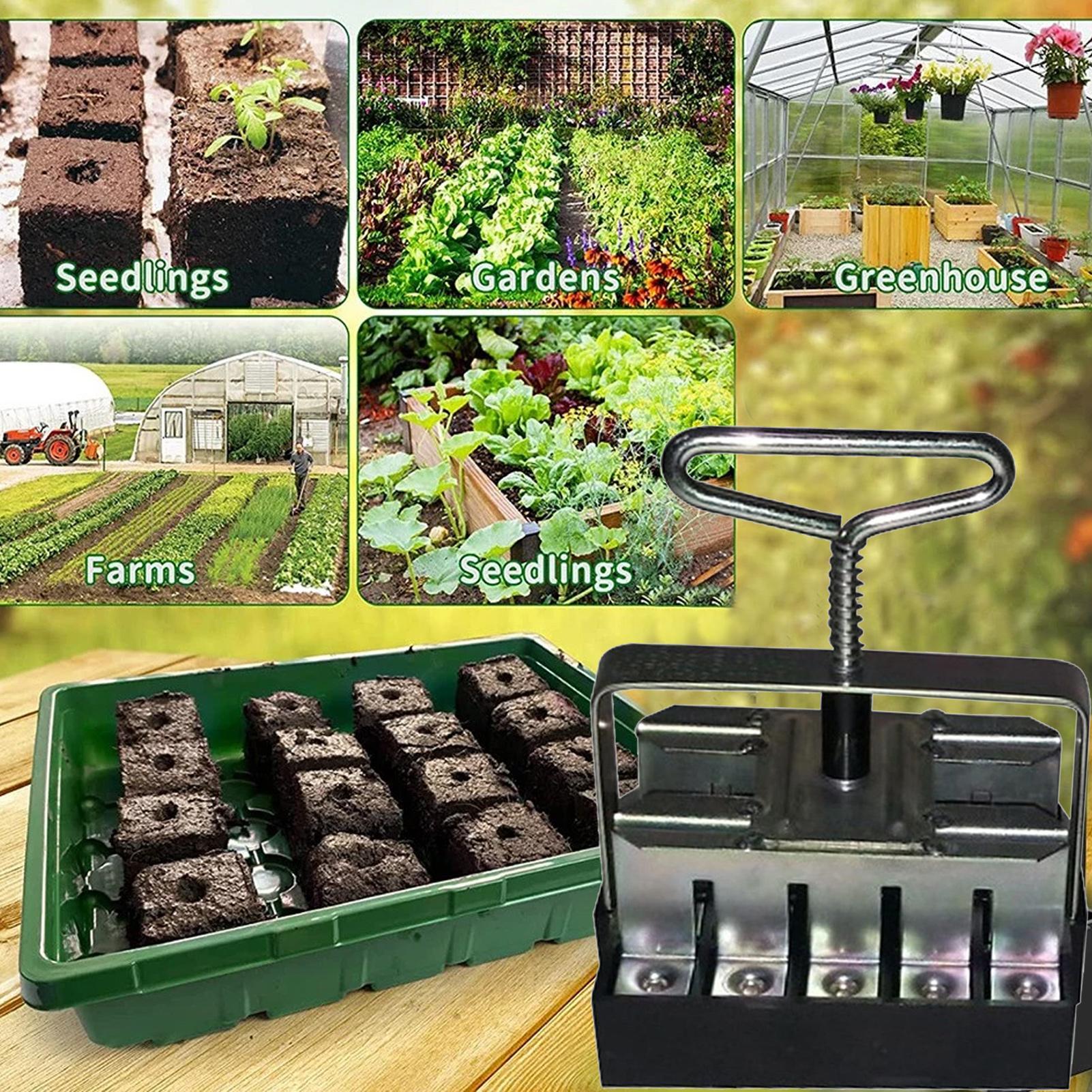 토양 차단기 편안한 손잡이 20셀 토양 차단 도구 묘목 - Urban Farming Gardening 리뷰 및 가격